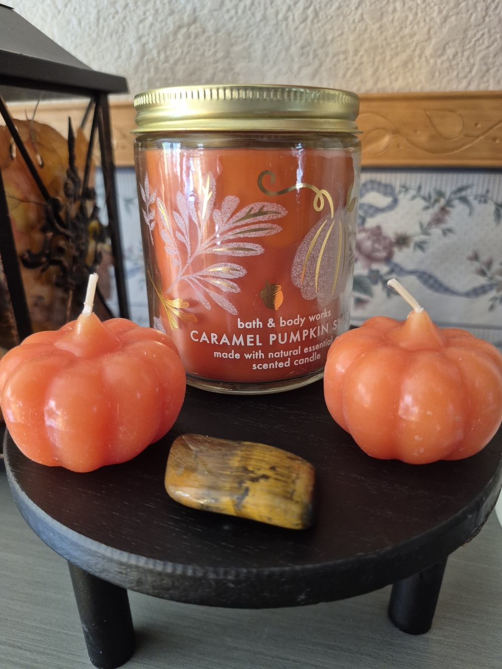 Bath & Body Works Caramel Pumpkin Swirl Candle - Orange